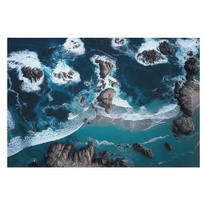 Papel de parede tecido não tecido 312x219 ondas do oceano tulup
