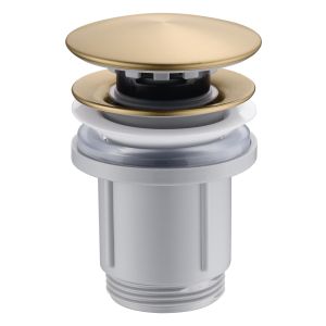 Válvula click-clack ouro | acabamento em ouro escovado [ imex® ]