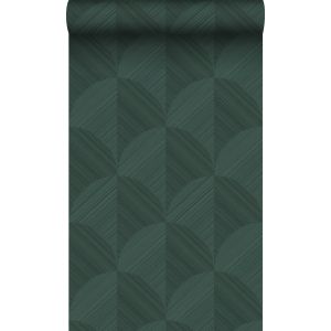 Origin papel de parede   impressão 3d verde escuro 53 cm x 10.05 m