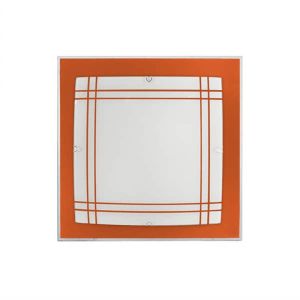 Fab043083204 | candeeiro de teto amet laranja 2xE27 (32x32x6)