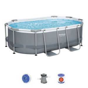 Conjunto de piscina desmontável bestway® power steel ™ de 3,05 m x 2,0