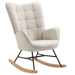 Meubles cosy poltrona de balanço para amamentação escandinava com braços em