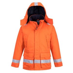 Parka ignífuga portwest antistática inverno - laranja