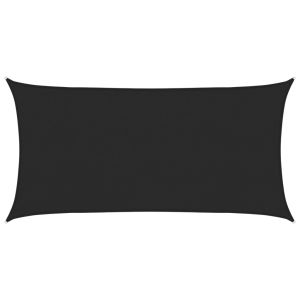 Para-sol estilo vela 160 g/m² 2,5x5 m pead preto