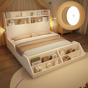 Cama,madera,140x200,somier de láminas,colchón no incluido.