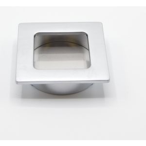 Puxador para móvel quadrado zamac 50x50 mm cromado mate