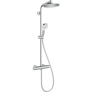 Coluna de duche termostática - cromado - 24 cm