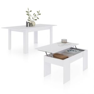 Conjunto de mesa de jantar 123 e mesa de centro vita