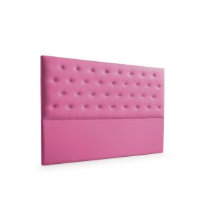 Cabeceira estofada ferrara pele sintética 190x120x8 cm - rosa - moonia