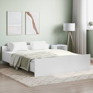 Cama c/ painéis cabeceira e pés 150x200 cm branco