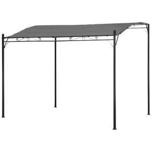 Pérgula montada na parede 3 × 2,5m nice cinzento