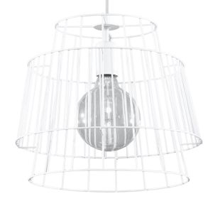 Lámpara coLGante gate 1 blanco acero 35x130x35cm