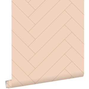 Estahome papel de parede padrão de ossos de arenque 50 x 900 cm 139780