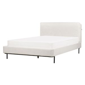 Cama bouclé corio 140 x 200 cm branco creme