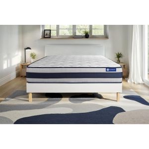 Conjunto de estrado branco + colchão actisom actimemo ergo (120x200 cm - es