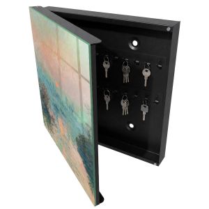 Caixa para chaves decorativa 30x30x5, abertura à esquerda tulup