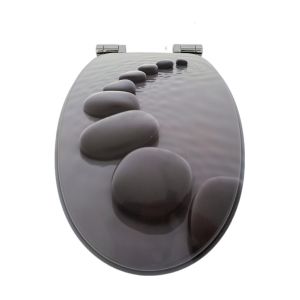 Tampa de sanita sinobath zen stones multicolorido