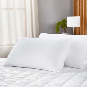 Conjunto 2 capas de almofada 90x40 pikolin home rizo aloe vera impermeável