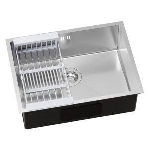 Pia de cozinha - cecipa max - 60x44cm - inox - 1 cuba - cesto de drenagem -