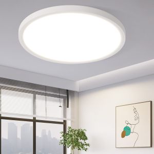 Nettlife LED plafon  plana 30cm 24w redondo branco plafon para cozinha não