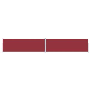Toldo lateral retrátil 200x1200 cm vermelho
