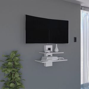 Estanteria tv burgos em melamina, branco 43,7 x 60,1 x 30 cm