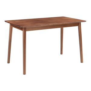 Mesa de jantar klijori para 6 pessoas 140x70x74 cm nogueira [en.casa]