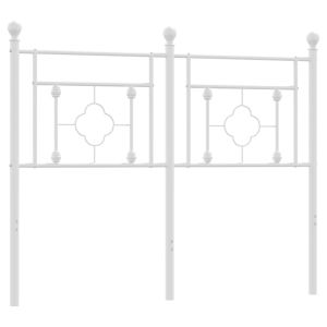 vidaXL cabecero de metal blanco 120 cm