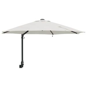 Helloshop26 - guarda-sol retangular solar LED - 248 cm
