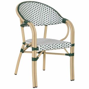 Fauteuil em rotin sintetico vert 56x60x85 cm (alta)