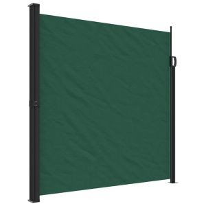 Toldo lateral retrátil 200x500 cm verde-escuro