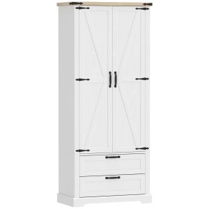 Aparador para sala de estar aglomerado branco 76x40x180 cm