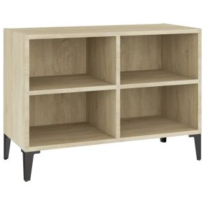 Móvel para tv - helloshop26 - 69,5 x 30 x 50 cm - carvalho sonoma - 4 compa
