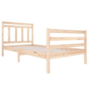 vidaXL estructura de cama sin colchón madera maciza 100x200 cm
