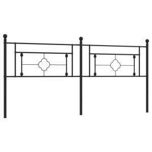 vidaXL cabecero de metal negro 200 cm