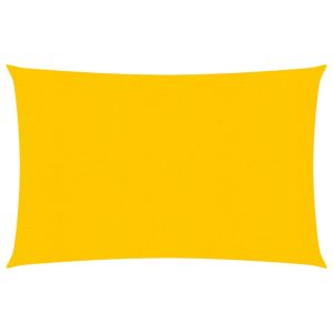 vidaXL toldo de vela hdpe amarillo 160 g/m² 3x4 m