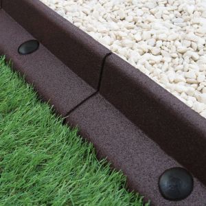 Fronteiras de grama marrom flexível bordas de jardim finejando 6 x 1,2m