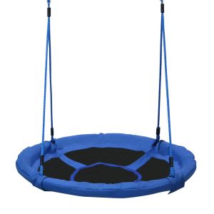 Baloiço para criança tecido oxford, corda pp, metal e espuma color azul
