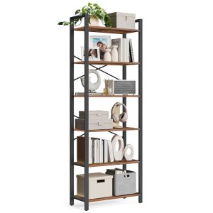 Estante - helloshop26 - 6 níveis - aço robusto - estilo industrial - 66x30x