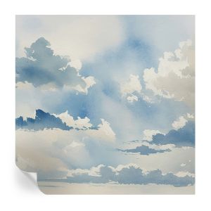 Papel de parede adesivo nuvens celestiais 250x250 tulup