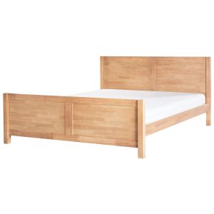 Cama madeira champagnat 180 x 200 cm castanho claro