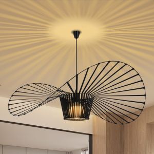 Nettlife luminária de pendurar E27 preto 140x140