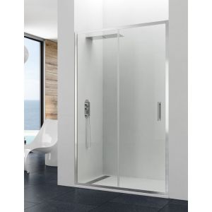 Resguardo de chuveiro titan 1+1 110 cm transparente