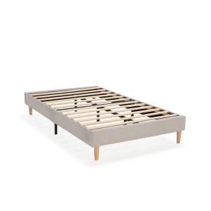 Base estofada bari 90x190 cm cinza