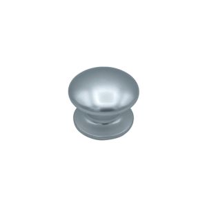 Puxador fixo para porta, d: 80 mm, em alumínio prata polido