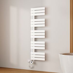 Emke toalheiro elétrico 1320x400 mm branco 600w Wi-Fi deteção janela