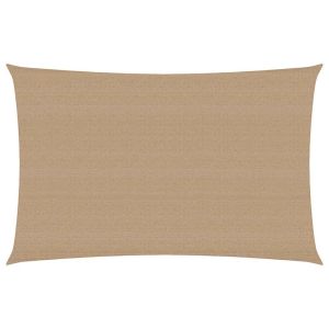 vidaXL toldo de vela hdpe gris taupe 160 g/m² 3x5 m