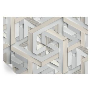 Papel de parede adesivo formas ilusórias 104x152 tulup