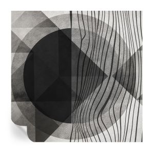 Papel de parede vinílico formas abstratas 250x250 tulup