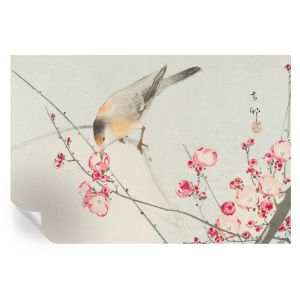 Papel de parede autocolante pássaro florido 104x152 tulup